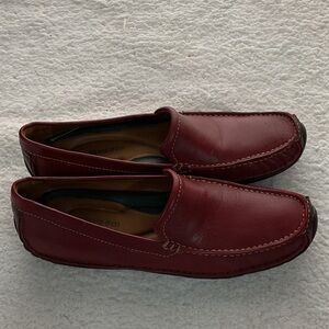 H.S TRASK&CO Men's Burgundy Leather Loafers